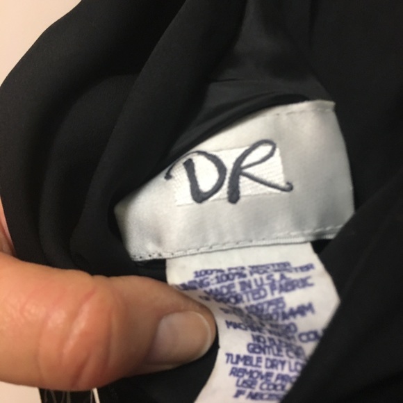 NWT DR David Wayne Beaded Dress  black 10 USA made - Picture 6 of 7